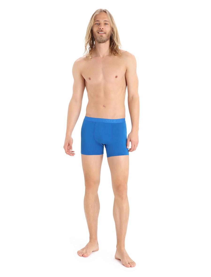 Bielizny Icebreaker Cool-Lite™ Merino Anatomica Boxers Męskie Niebieskie | PL 1627QMAZ